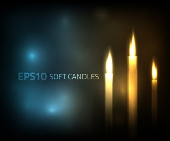 Candles Background Vector