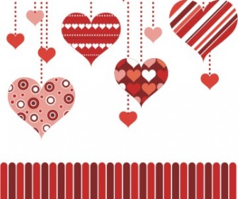 Abstract Romantic Heart Background