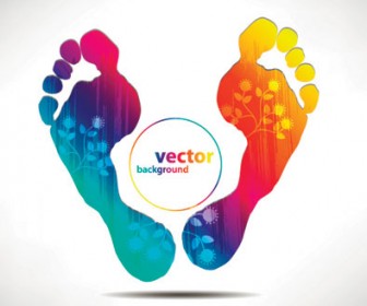 Free Vector footprints background