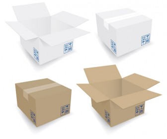 Cardboard Boxes Vector