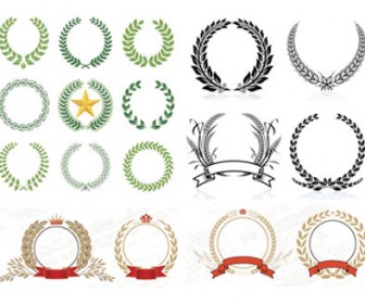 Laurel Wreaths pattern design